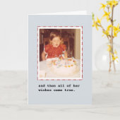 そして彼女の願いは全来て真実だバースデー カード (黄色い花)