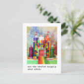 そして彼女はずっと楽しく作り上げたフォトグラフィー ポストカード (スタンド正面)