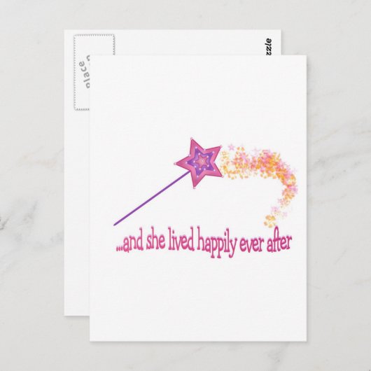 そして彼女はその後ずっと幸せに暮らした ポストカード (正面/裏面)