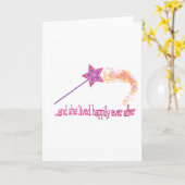 そして彼女はその後ずっと幸福に住んでいました カード (黄色い花)