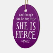 そして彼女は小さいにもかかわらず、彼女は獰猛です セラミックオーナメント (左)