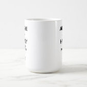 そして彼女は幸せに走り続けた マラソン完走記念 コーヒーマグカップ (中央)