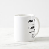 そして彼女は幸せに走り続けた マラソン完走記念 コーヒーマグカップ (正面右)