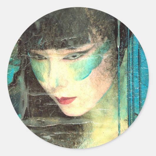 そして彼女は待つ ラウンドシール (正面)