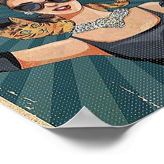 そして彼女は猫を飼い続けて幸せに暮らした ポスター (角)