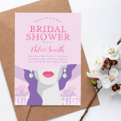 そして彼女は祭壇に向かっている、ダービーブライダルシャワー 招待状