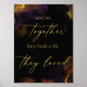 そして愛する人生を築く 箔ポスター (正面)