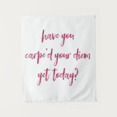 そして感動的力を与えるカルペ・ディエム タペストリー (正面)