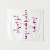 そして感動的力を与えるカルペ・ディエム タペストリー (正面(横))