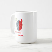 そして戦いは荒れ狂う(善悪) コーヒーマグカップ (正面左)