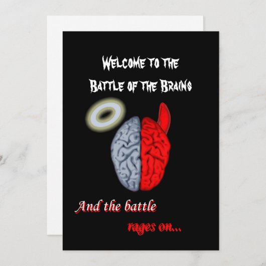 そして戦いは荒れ狂う（善悪） 招待状 (正面/裏面)