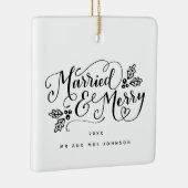 そして手結婚したに入ったメリークリスマス セラミックオーナメント (右)