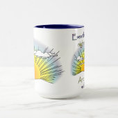 そして日曜日は上がります マグカップ (中央)