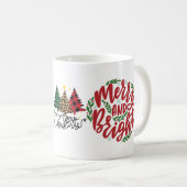 そして明メリーるいヒョウのクリスマス コーヒーマグカップ (正面右)