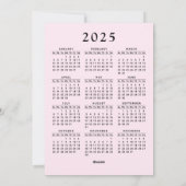 そして明メリーるいピンクのクリスマスペンギン シーズンカード (裏面)