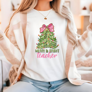 そして明メリーるい先生のクリスマスツリーシャツ Tシャツ