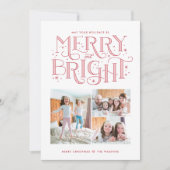 そして明メリーるい手書きのクリスマスカード シーズンカード (正面)