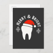 そして明メリーるい歯科医のクリスマス 案内ポストカード (正面/裏面)