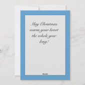 そして明メリーるい青の柊のクリスマス シーズンカード (裏面)