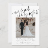 そして明結婚したるい新婚のクリスマスカード シーズンカード (正面)