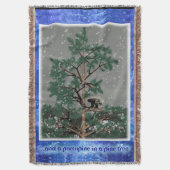 そして松の木に山嵐 スローブランケット (正面縦)