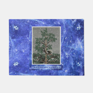 そして松の木に山嵐 ドアマット