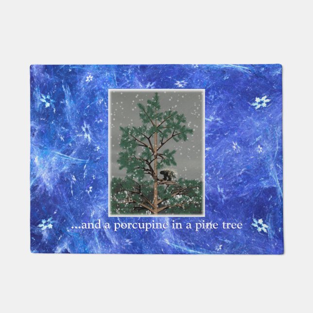 そして松の木に山嵐 ドアマット (正面)