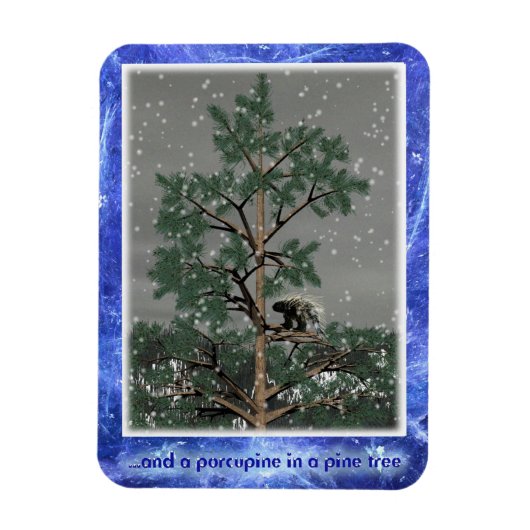 そして松の木に山嵐 マグネット (縦)