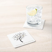 そして梨の木のパラッジ スクエアペーパーコースター (インサイチュ)