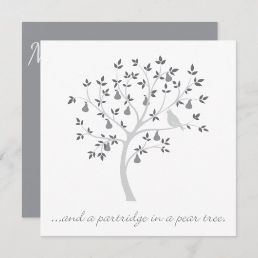 そして梨の木のパラッジ 招待状 (正面/裏面)