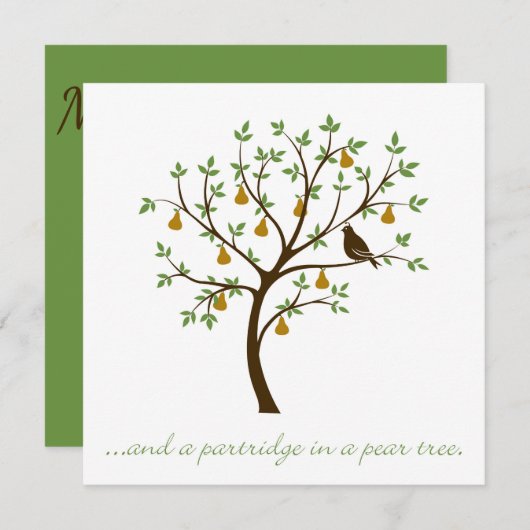 そして梨の木のパラッジ 招待状 (正面/裏面)