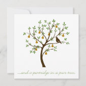 そして梨の木のパラッジ 招待状 (正面)