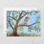 ...そして梨の木の中のプーの音… ポストカード (正面/裏面)