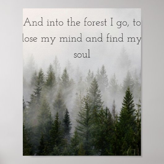 そして森に入って行く ポスター (正面)