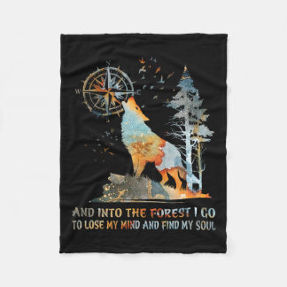 そして森の中に行って気を失って見つける フリースブランケット