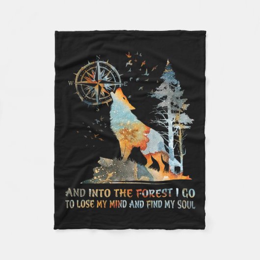 そして森の中に行って気を失って見つける フリースブランケット (正面)