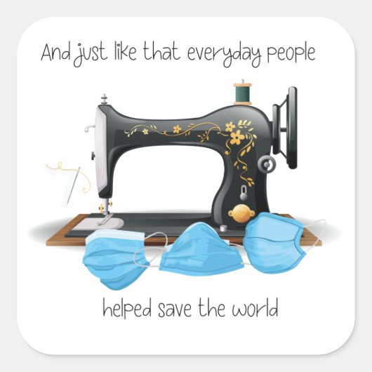 そして毎日の人々救済が救す スクエアシール (正面)