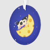 そして牛はチーズの月を飛び越えた オーナメント (正面)