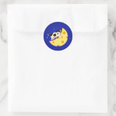 そして牛はチーズの月を飛び越えた ラウンドシール (バッグ)