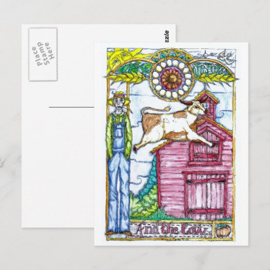 そして牛は ポストカード (正面/裏面)