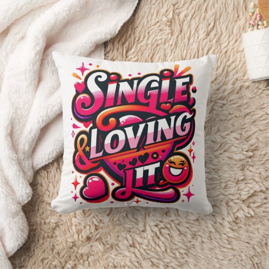 そして独身のそれを愛する – バレンタインデーの力を与える クッション (ブランケット)