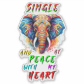 そして独身の私のハートと平穏に シール (正面)