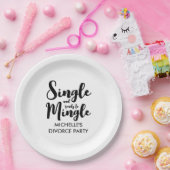 そして独身の離婚のパーティーを結ぶ準備ができていカスタムる ペーパープレート (パーティー)