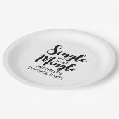 そして独身の離婚のパーティーを結ぶ準備ができていカスタムる ペーパープレート (アングル)