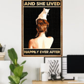 そして猫が垂直になった後、ずっと幸せに暮らしていた ポスター (ホームオフィス)