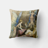 そして甘く自分のベッドの周りを歌いながら クッション (裏面)