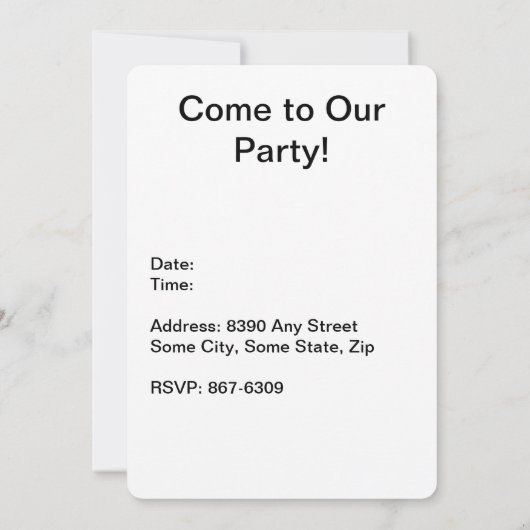 そして皆さんに良い夜を クリスマス、タイポグラフィー、ZPR 招待状 (裏面)