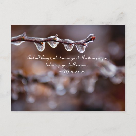 そして祈りの中で求めるものはことごとく、 ポストカード (正面)