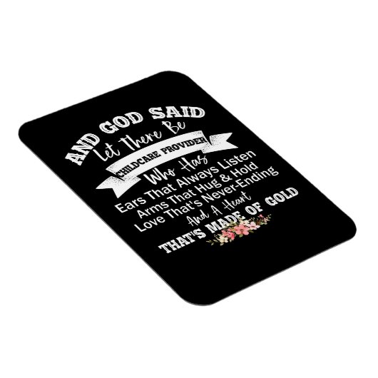 そして神は育児の提供者がいると言った マグネット (右側)