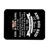 そして神は育児の提供者がいると言った マグネット (横)